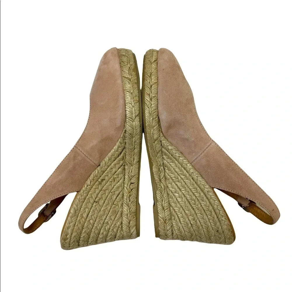 MAYPOL Slingback‎ Beige Suede Wedges